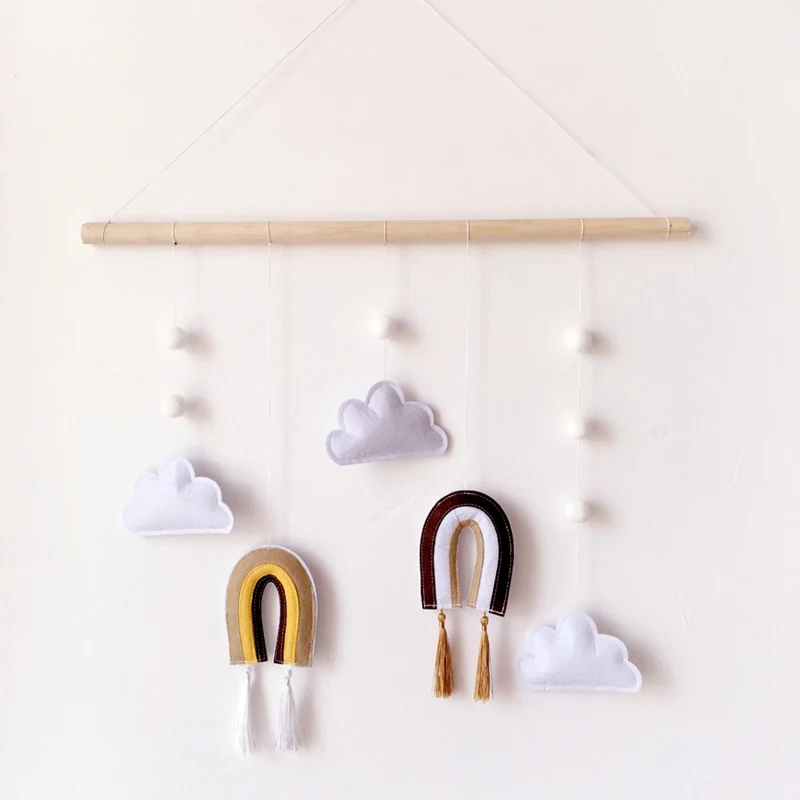 Скандинавский орнамент украшение для детской комнаты шерстяные колокольчики и