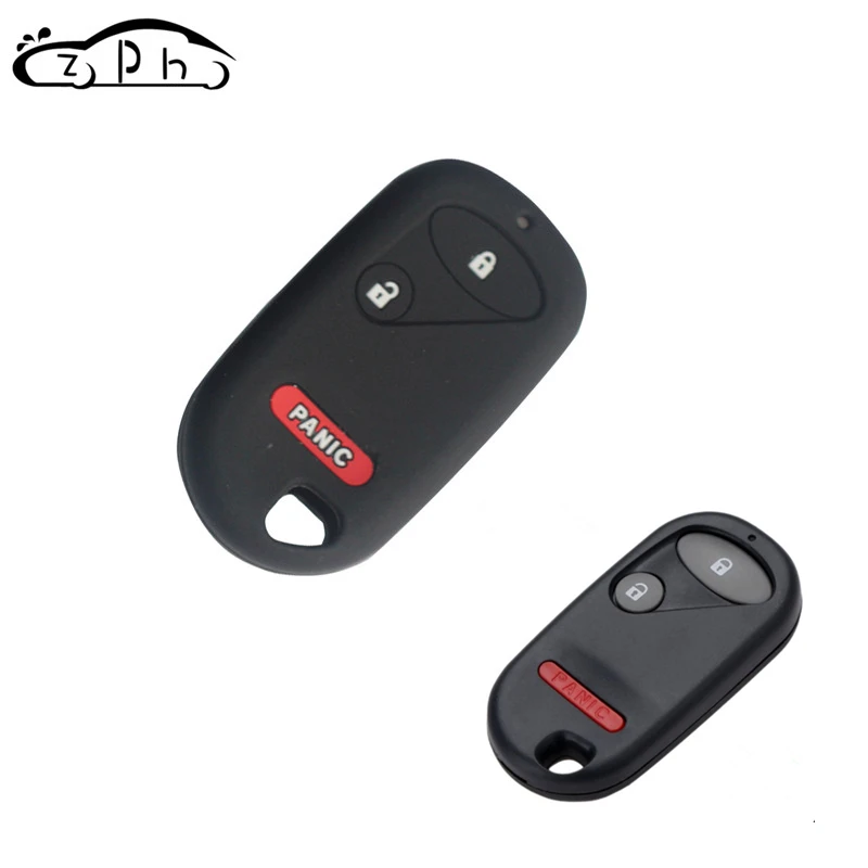 

For Honda Civic 2001-2005 Pilot 2003-2007 Honda Pilot LX 2003-2004 3 Buttons Silicone Car Key Cover Case with Panic Key Button