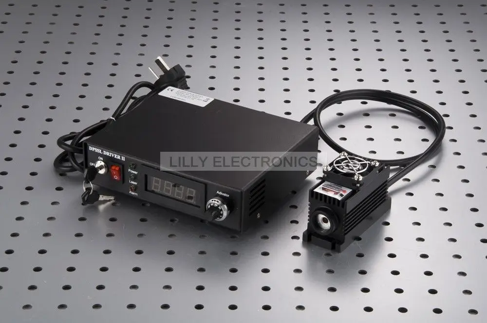 Промышленный лазерный точечный модуль Lab 450nm 2000mW 2W фиолетово-синий + TTL/аналоговый