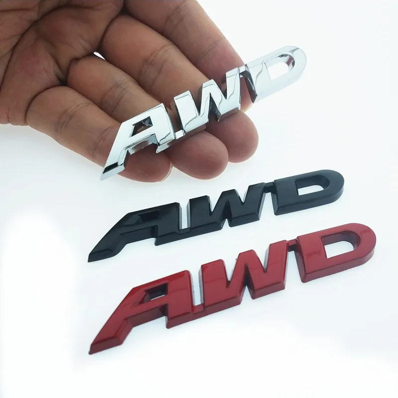 3D хромированная металлическая наклейка CDIY эмблема AWD логотип задней наклейки для
