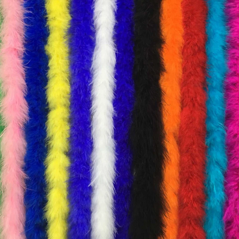 NEW!1 pieces Thick Marabou Feather Various Colours 2Meters Boa For Burlesque Fancy Dress Party Boas | Дом и сад