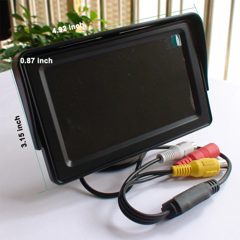 KOENBANG 4 3 дюймовый TFT lcd Автомобильный зеркальный монитор с камерой заднего вида для