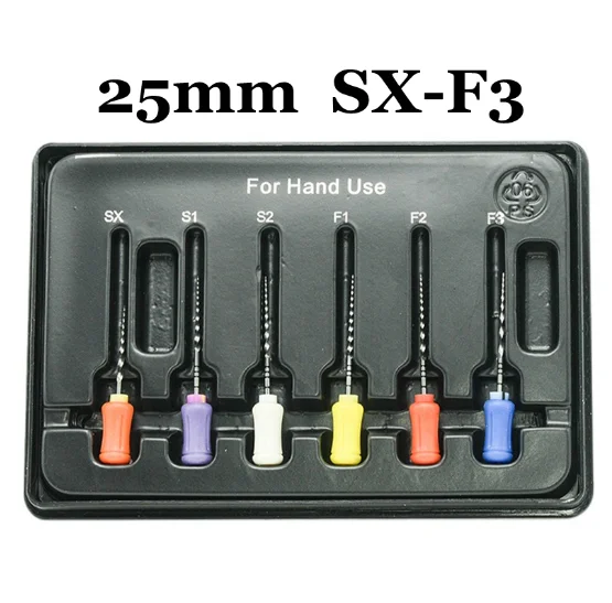 Стоматологические игольные пилочки 6 шт./упак. для ручного использования