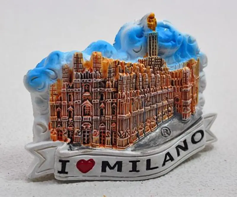3D магнит на холодильник Миланский Собор ручная работа сувенирные магнитные