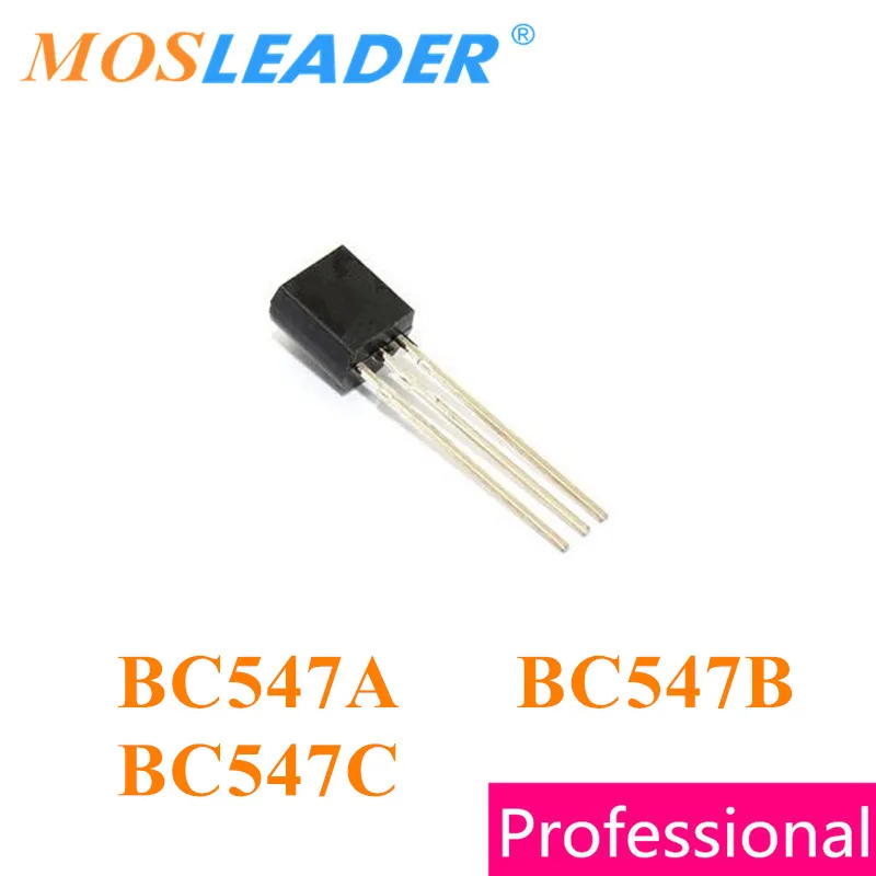 Mosleader BC547A BC547B BC547C TO92 1000 шт. BC547 DIP сделано в Китае|Запасные части| |