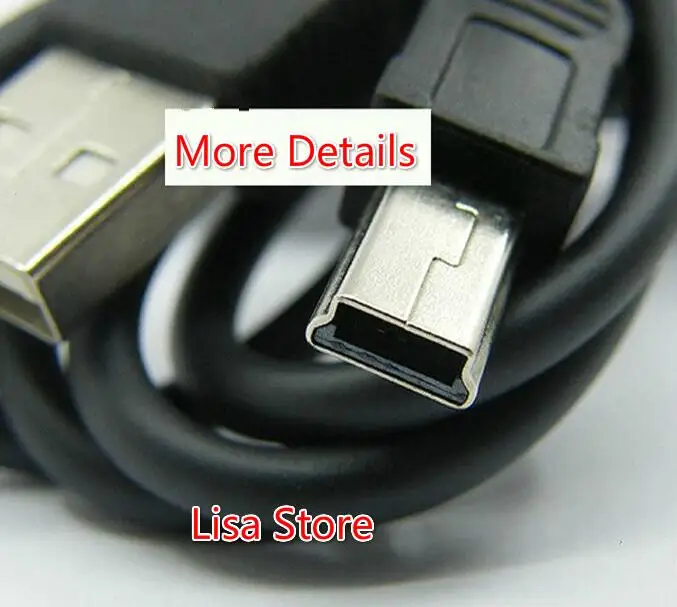 Бесплатная доставка DHL Mini USB 5 Pin Кабели для синхронизации данных и зарядного