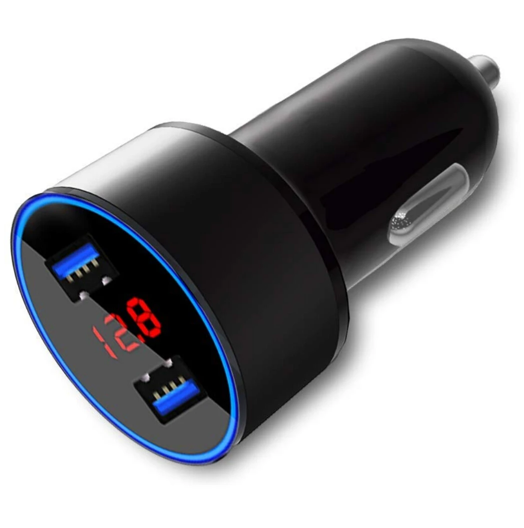 Автомобильный Зарядное устройство с двумя портами USB для быстрой зарядки 3 0 2 samsung