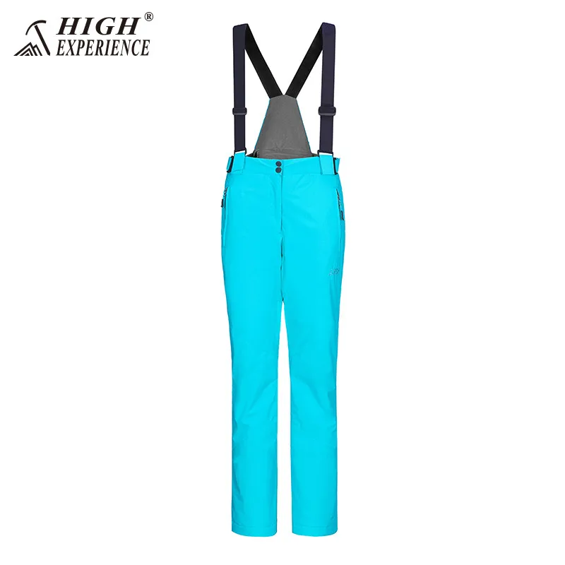 blue pant Лыжный костюм для женщин, зимняя куртка, женский лыжный костюм, женский зимний спортивный костюм, зимние куртки, лыжные брюки, водонепроницаемый - Цвет: blue pant