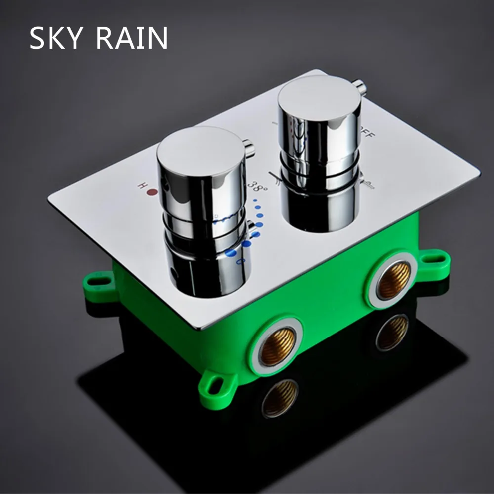 SKY RAIN Ванная комната Душ 10 дюймов латунная квадратная насадка для душа с ручной
