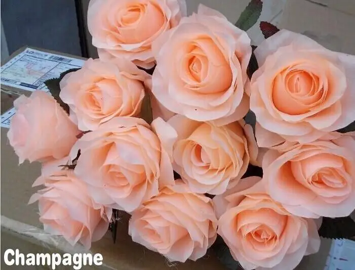 Элегантный белый искусственный Шелковый цветок розы свадебный букет для