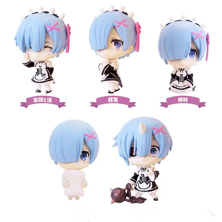 

Экшн-фигурки из коллекции Re:Zero kara hajimeru isekai seikatsu Rem ga ippai T30, 5 шт.