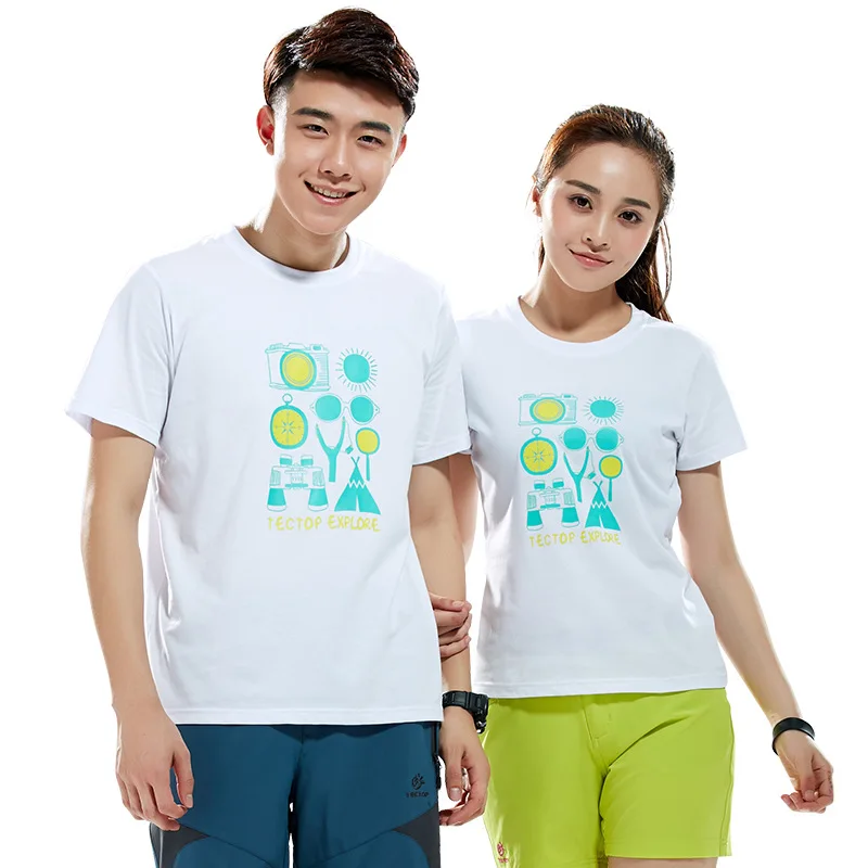 Новинка 2016 г. Лето Для мужчин спортивная быстросохнущая дышащий хлопок футболки