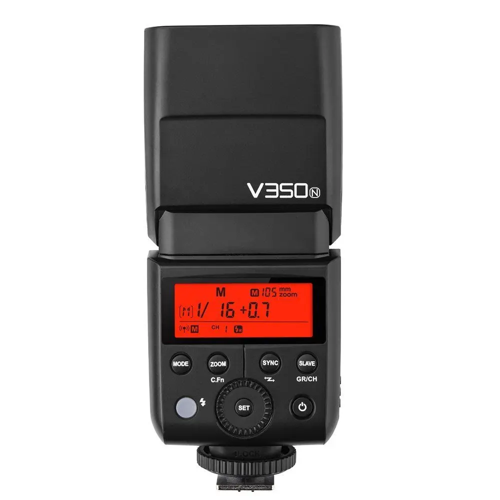 Вспышка для камеры Godox V350N TTL 1/8000s HSS 2 4G GN36 вспышка с полной мощностью 500 время