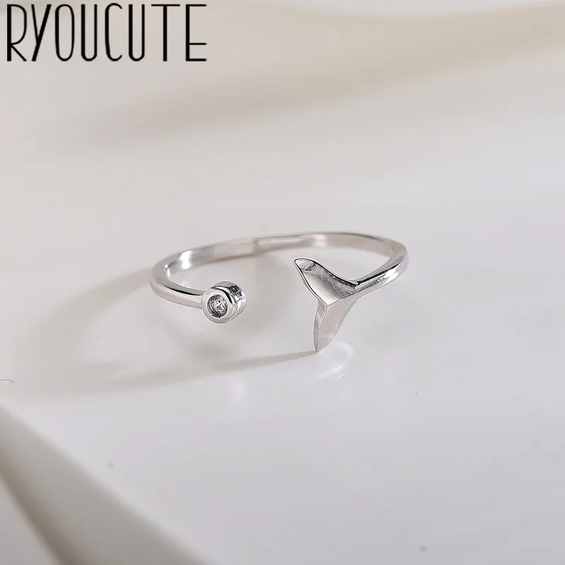 Богемные кольца с хвостом русалки из настоящего серебра подарки для женщин