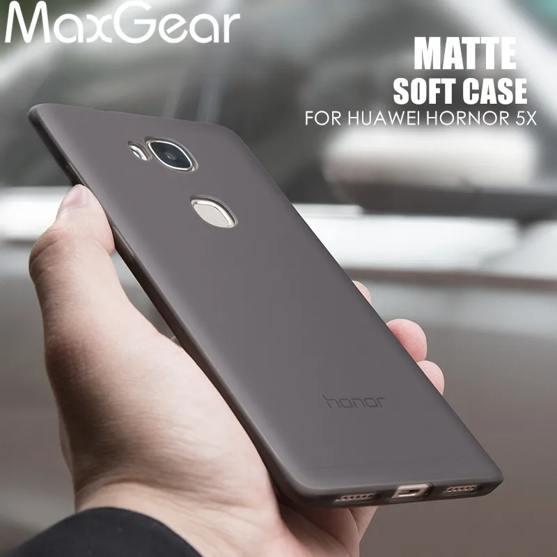 Чехол MaxGear для huawei Honor 5X чехол 360 полная защита Мягкий силиконовый корпус Тонкий матовый дизайн чехол для телефона s для huawei GR5