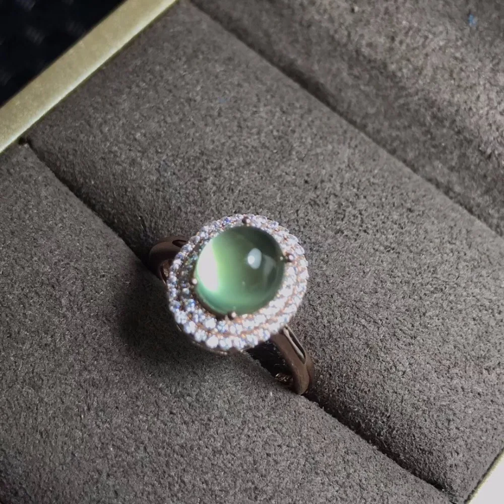 Женское кольцо кристально чистое гладкое серебро 925 пробы красивое украшение |