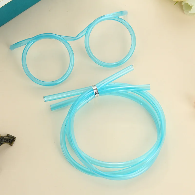 Оптовая продажа! 5 шт. уникальные гибкие новинки мягкие очки соломинка Питьевая