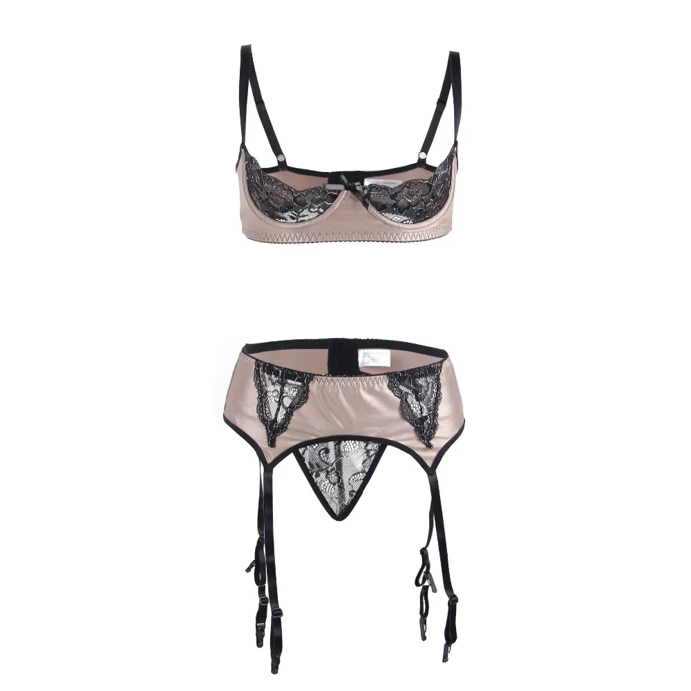

Bra Underwear Push-up Bra Sexy Lingerie Lace Temptation To Open The File Open Breasts Garter Trousers Bralette