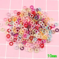 1000pcs 10mm abs hollow round multicolored pearl bead for sewing uv epoxy filler resin jewelry making craft nail art