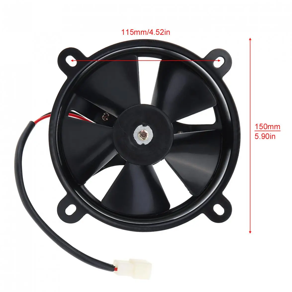 Прочный черный Универсальный охлаждающий вентилятор для мотоцикла 150cc