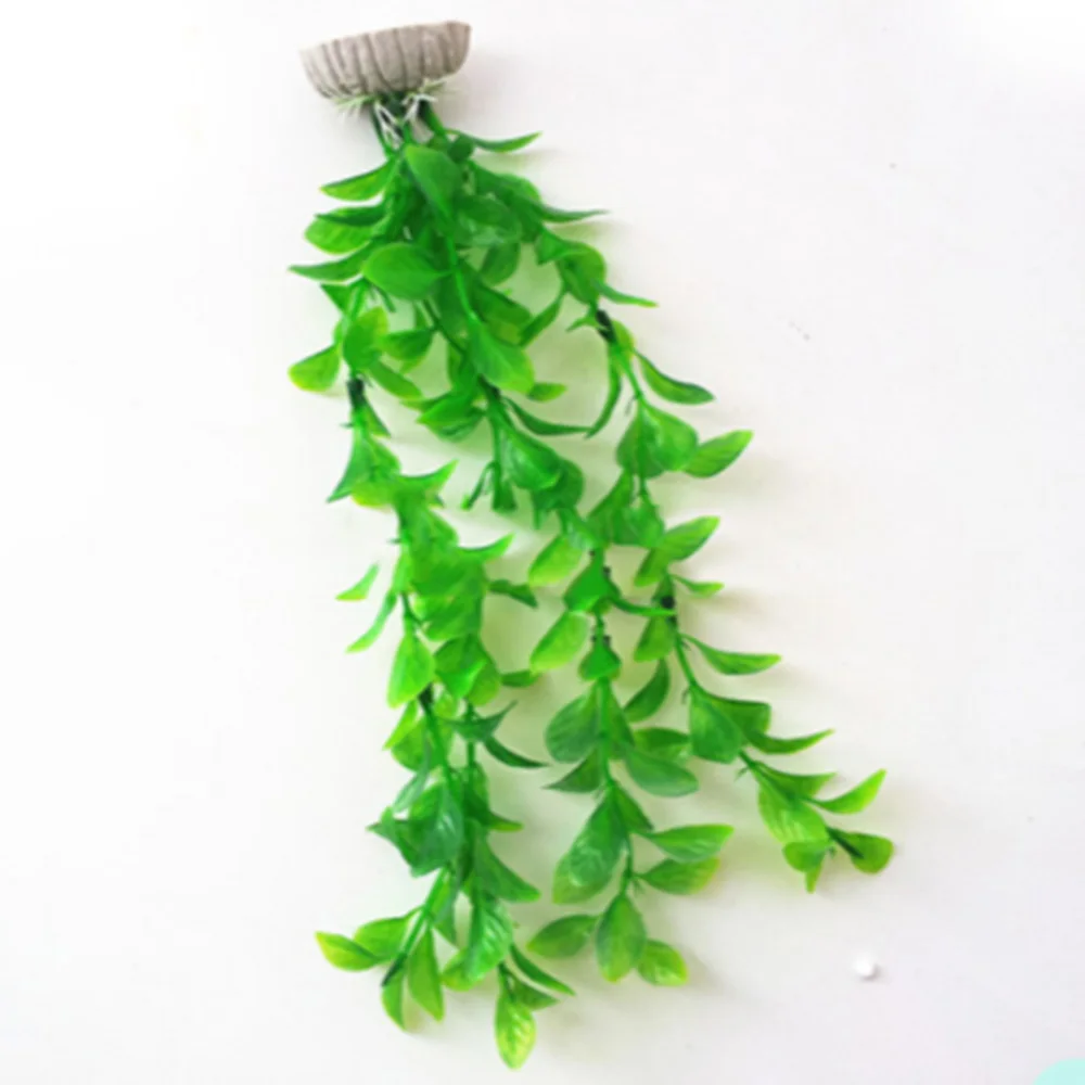 3 шт. Зеленые искусственные пластиковые растения для воды трава аквариума