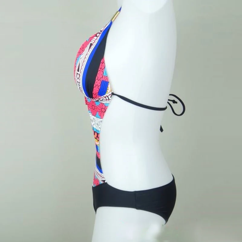 Сексуальная Богемия принт Одна деталь купальный костюм Для женщин Монокини плюс