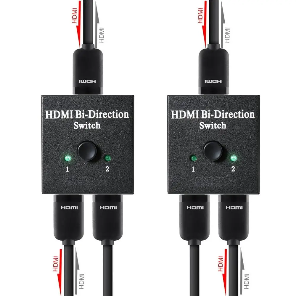Двунаправленный переключатель Luiizans HDMI 2x1HDMI Hub-HDCP проходной 1 в 2 поддержка 4K 3D 1080P |