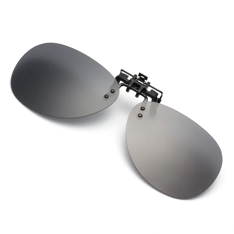 Круглые поляризованные солнцезащитные очки с клипсой для близорукости вождения