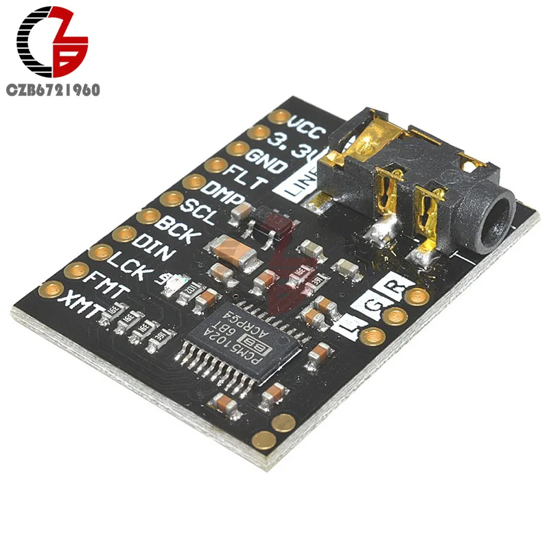 Плата декодера интерфейса PCM5102A DAC I2S 192 кГц 24 бит 3 5 мм стерео разъем цифровой аудио