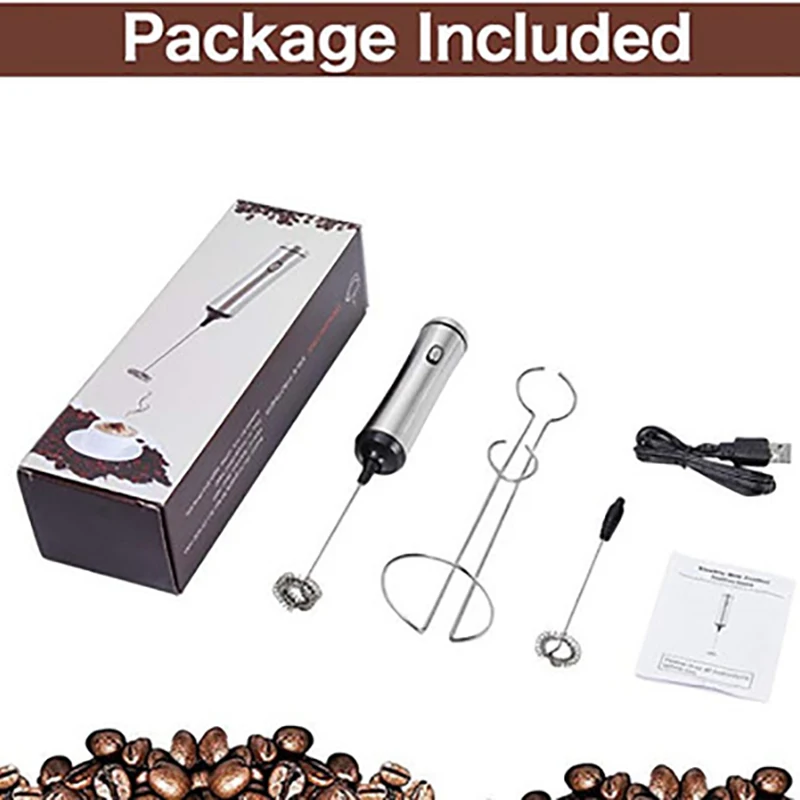

Multi-function Milk Mixer Hand Blender Eggbeater Milk Frother Egg Beater Foamer Handheld Mixer USB Charging