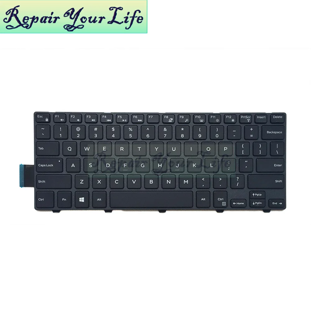 Ремонт You Life Клавиатура для ноутбука Dell Inspiron 14 3000 Series 3441 3442 US макет с подсветкой и