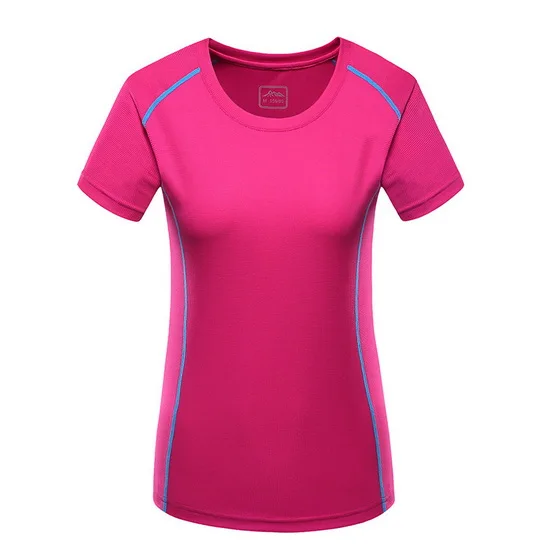 Супер Стрейч быстросохнущие футболка мужская и Женская Открытый Спортивная