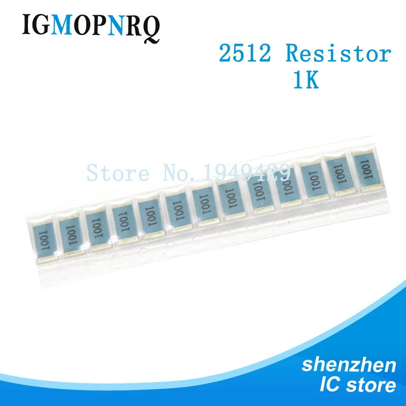 Резистор 4000 шт./лот 2512 1% SMD 0.01R-0.091R 0.1R-0.91R 0R 1R-10M в катушке чип фиксированный резистор