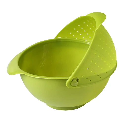 Super practical! Wash Rice Sieve Vegetable &ampFruit Cleaning Folding Basket Plastic Machine Storage Baskets cooking tools | Дом и сад