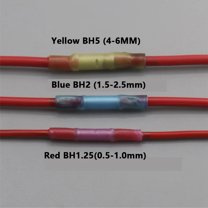 100 шт./лот высококачественный BHT1.25 BHT2 BHT5 изолированный термоусадочный стыковой