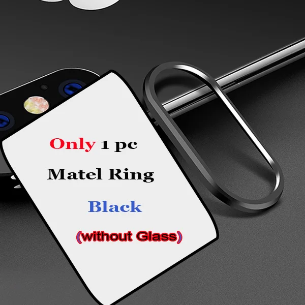 Black Style 2 Metal Case on For iPhone X Camera Lens Screen Protector Bumper Cover for iPhone XS MAX XR XSMAX X 11 Pro Max Ring Tempered Glass - Цвет: Black Style 2