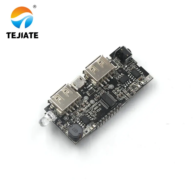 18650 Двойной Micro USB 3 7 в до 5 В 2A повышающий Мобильный Внешний аккумулятор DIY зарядное