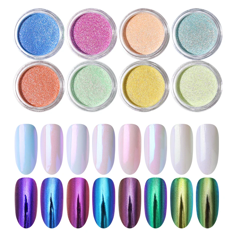 0 5 г/кор. цветной Хамелеон для дизайна ногтей порошок блестящий пигмент с