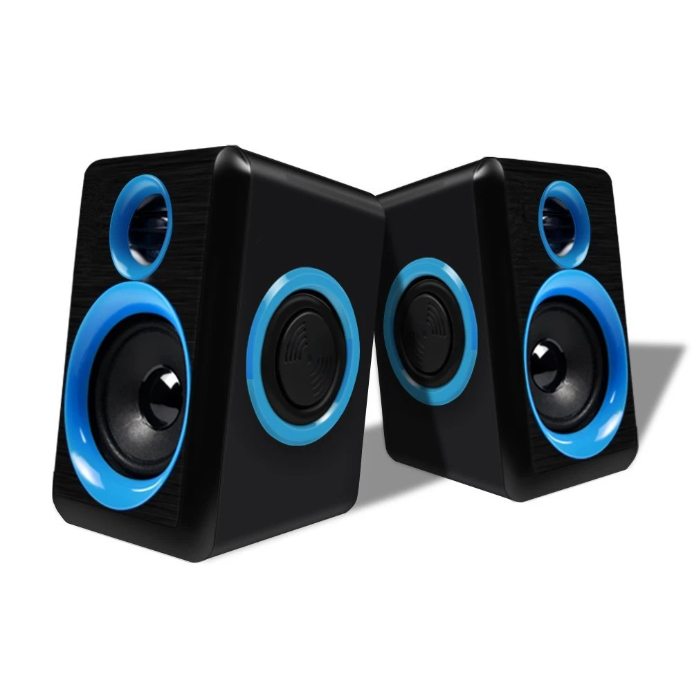 

Surround Computer Speakers with Deep Bass USB Wired Powered Multimedia Speaker for PC Laptops Builtin Four Loudspeaker Diaphragm
