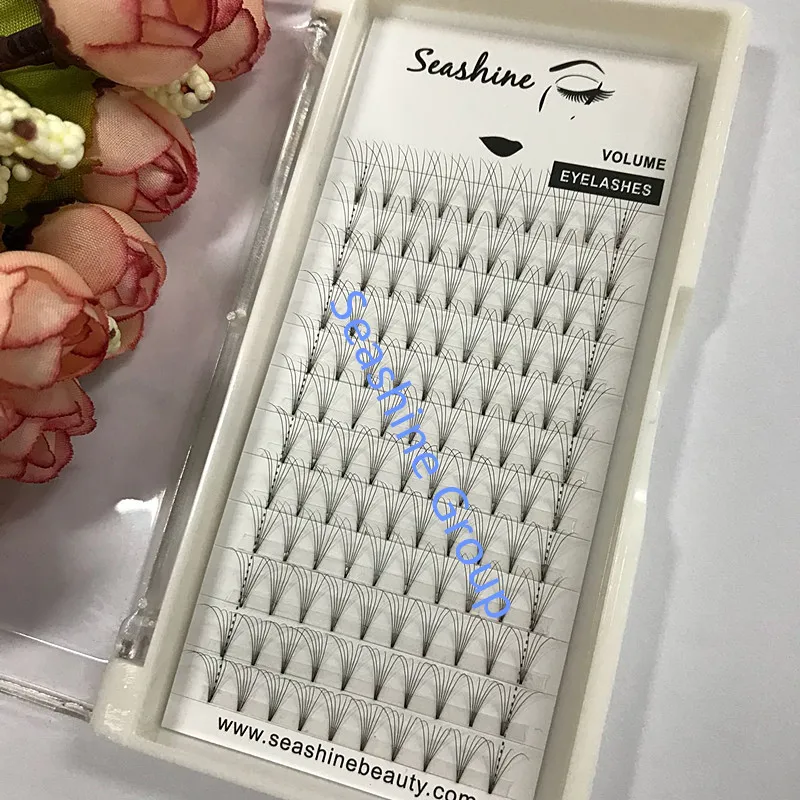 Seashine 6D с коротким стержнем готовые вееры для увеличения объема ресниц C D curl