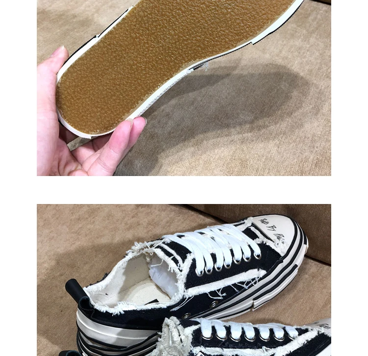 Buono Scarpe/парусиновые кроссовки на платформе для мужчин и женщин; Повседневные кроссовки для пар; Модная брендовая женская обувь; кроссовки с кисточками; большие размеры; 44EU