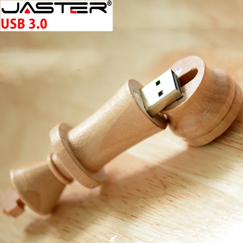 JASTER хит продаж USB 3 0 деревянный международный шахматный флеш накопитель 4 ГБ 16 32 64