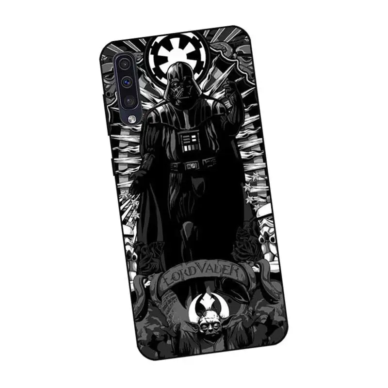 N410 Star War Black Silicone Case For Samsung Galaxy A2 Core A6 A7 A8 A9 A10 A30 A40 A50 A60 A70 A80 A90 5G A20E Plus |