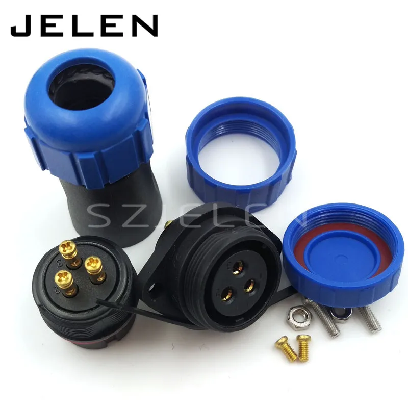 Водонепроницаемый авиационный 3 контактный разъем SP21 не требует сварки