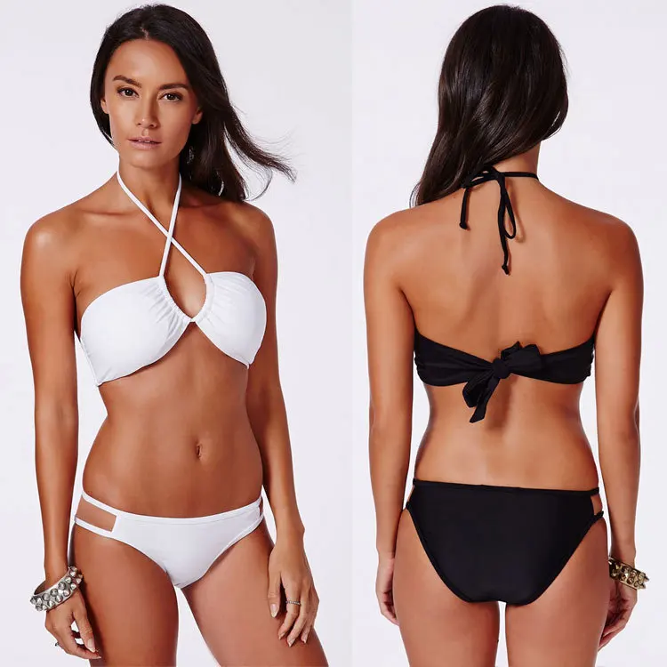 New Women Sexy Bikini set Halterneck Bandeau BIKINI Swimsuit women Beachwear Bathing Suit Swimwear | Женская одежда