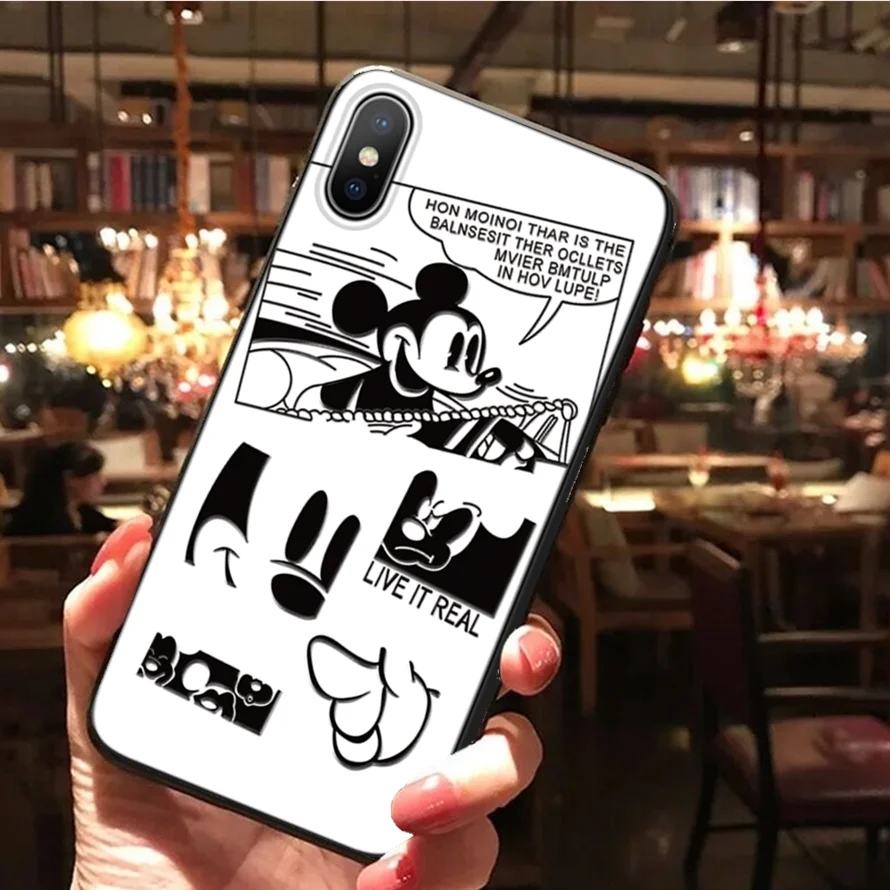 mhmouse 3D рельеф Винни Пятачок Чехол для телефона для iPhone 7 8 Plus X 10 прекрасный рельеф Чехлы для iPhone 6/6 S Plus 5 5S SE XS Max XR TPU крышка - Цвет: mhmouse