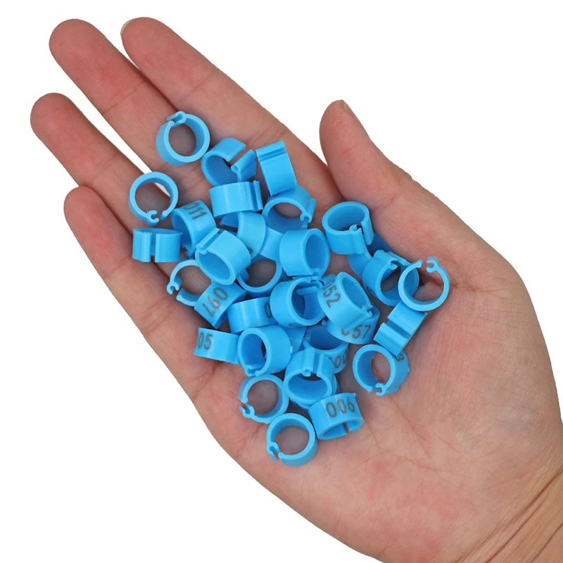 2 Set Of 1-100 Numbered 10mm Poultry Bird Pigeon Duck Chicken Clip Leg Color Foot Rings Pet Management Logo Identification Tool