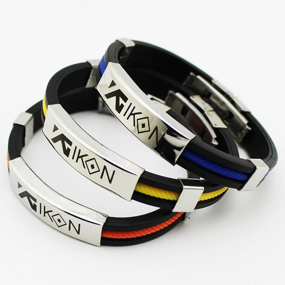Titanium Steel Silicone Candy color Bracelets For Women Men Jewelry Couple Lover Wristband Bracelet #279903 | Украшения и
