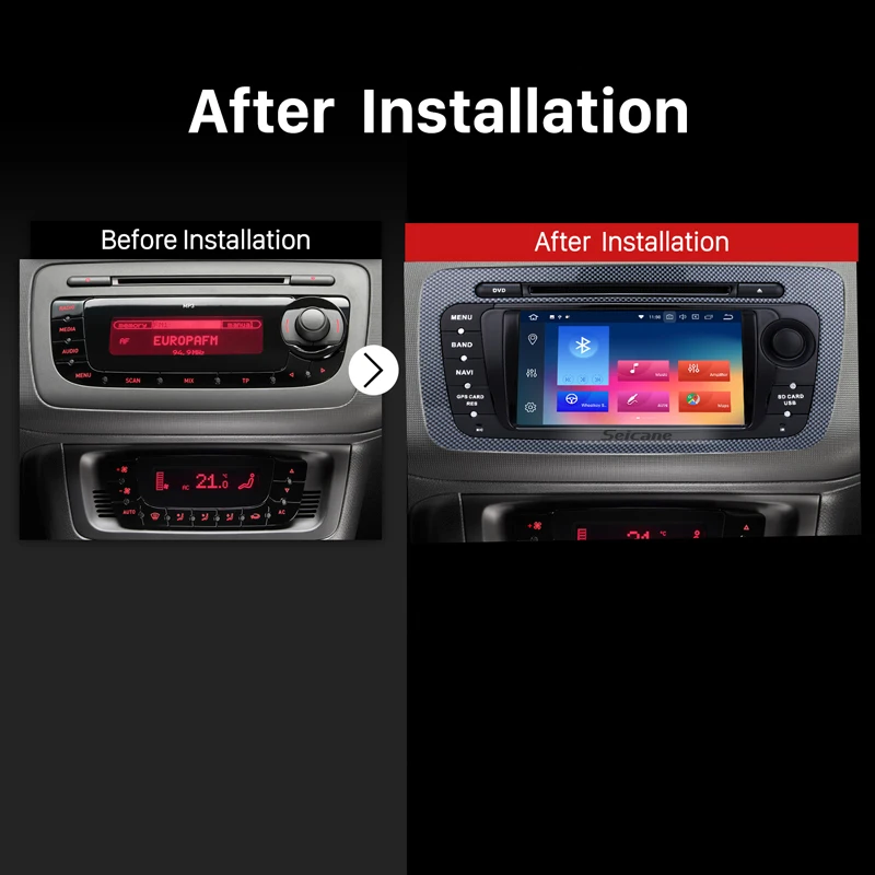 Seicane 2 Din Android 8 0 7 дюймов автомобильное радио для 2009 2010 2011 2012 2013 SEAT IBIZA VW Стерео GPS