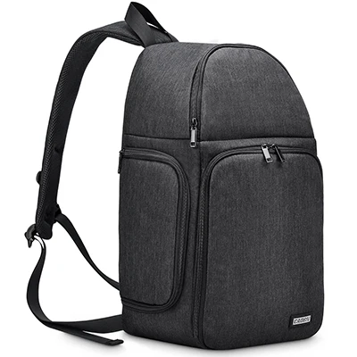 D15 black grey CADeN Сумка-слинг для фотокамеры, сумка через плечо, цифровой чехол, водонепроницаемый чехол от дождя для DSLR, мягкая мужская женская сумка для Canon, Nikon, sony, SLR - Цвет: D15 black grey